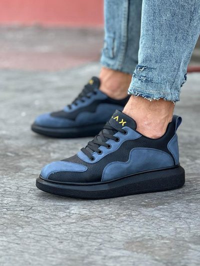 Wagoon WG301 Kömür Mavi Erkek Casual Ayakkabı