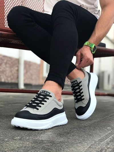 Wagoon WG507 Siyah Gri Erkek Ayakkabı